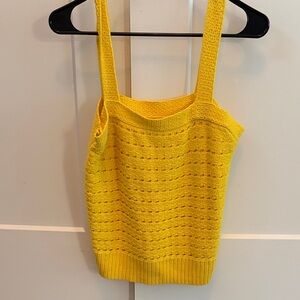 Sonoma Yellow Knit Tank Top